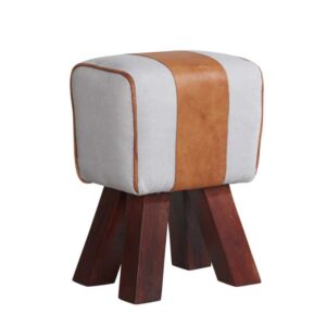 The Canvas & Leather Stool