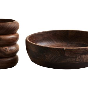 Rapallo Five Piece Sheesham Wood Salad Bowl Set