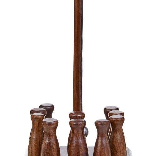 Classico Games Sheesham Wood Bar Skittle Set