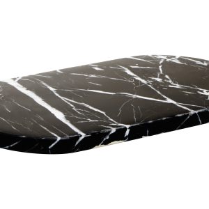 Selva Oval Black Marble Serving Board