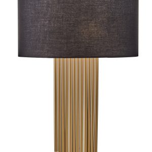 Indira Table Lamp With Black Linen Shade