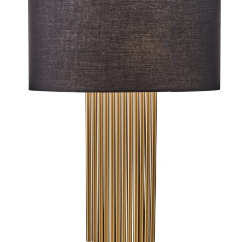 Indira Table Lamp With Black Linen Shade