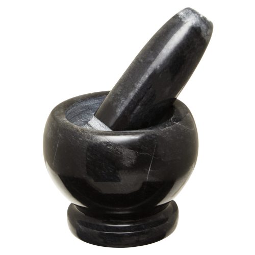 Marmo Black Marble Mortar and Pestle Set