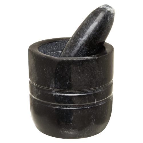Marmo Black Marble Textured Mortar And Pestle Marmo Black Marble Textured Mortar And Pestle