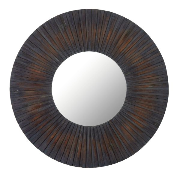 Bastide Antique Wood Effect Wall Mirror