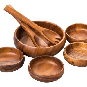 Kastella Acacia 7 Piece Salad Serving Set