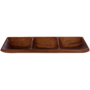 Kastella Acacia Three Section Rectangular Serving Dish