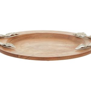 Vico Acacia Wood Small Round Tray