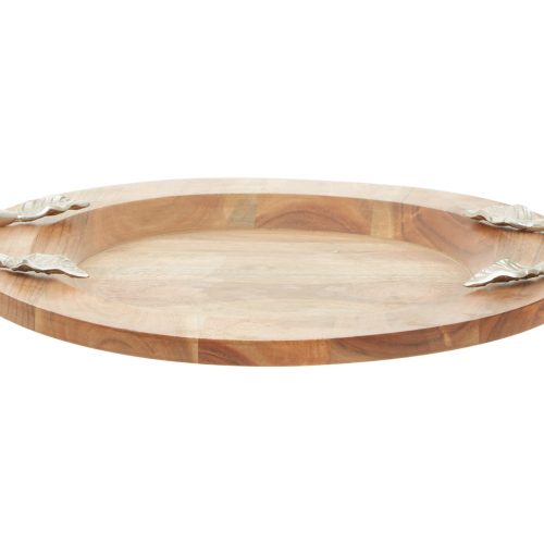 Vico Large Acacaia Wood Round Tray