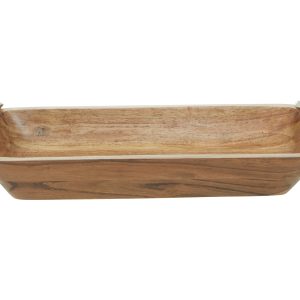 Vico Acacia Wood  Rectangular Bowl