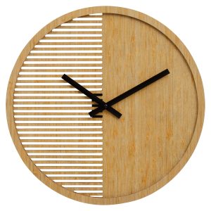 Venetia Small Wooden Effect Wall Clock