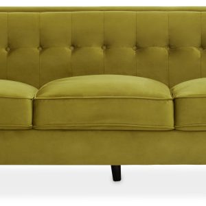 Halina 3 Seat Olive Velvet Sofa