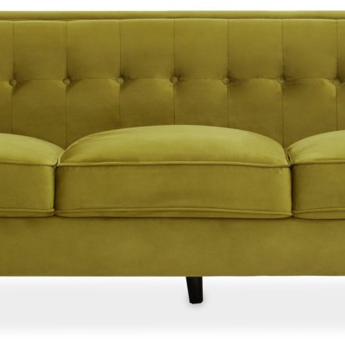 Halina 3 Seat Olive Velvet Sofa