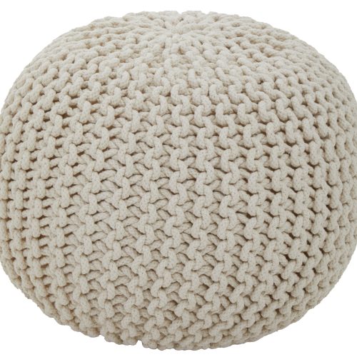 Kefi Kids Knit Cream Pouffe