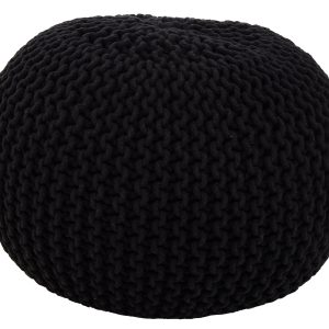 Kefi Kids Knit Black Pouffe