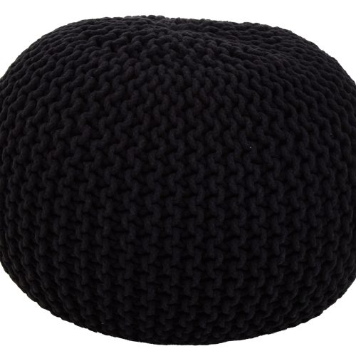 Kefi Kids Knit Black Pouffe