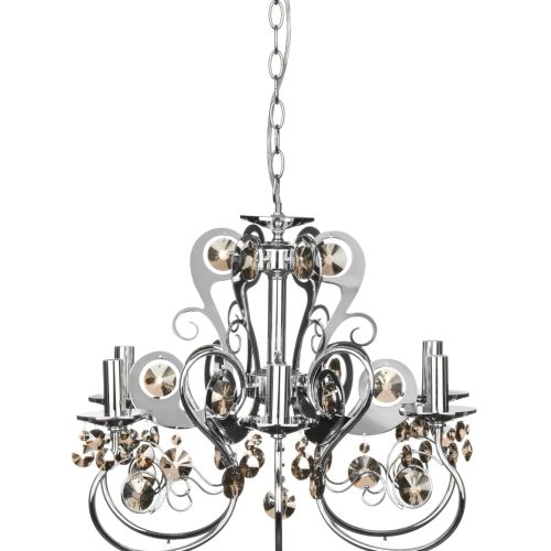 Doralie 6 Arm Crystal Chandelier