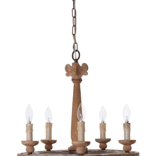 Palmetta 5 Arm Chandelier