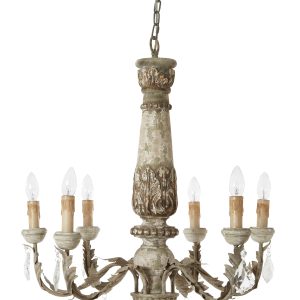 Pavone 6 Arm Chandelier