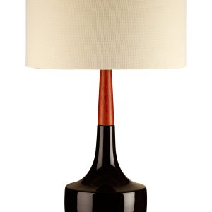 Spello Table Lamp with Wood And Ceramic Base
