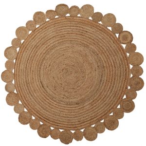 Duomo Round Jute Rug with Circular Edges