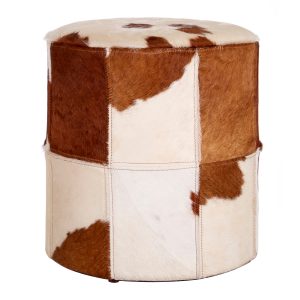 The Kairos Genuine Cowhide Ottoman