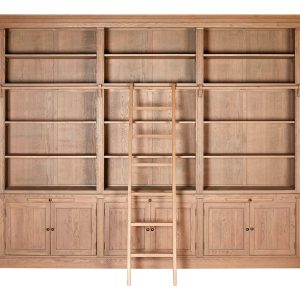 Levanzo 3 Section Bookcase With Ladder