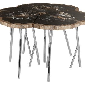 Ramioli Dark Petrified Wood Coffee Table
