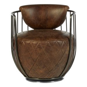 Hermosa  Brown Swivel Chair