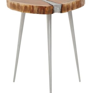 Antibes Acacia Wood Log Side Table