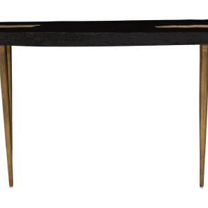 Alassio Black Acacia Wood Console Table