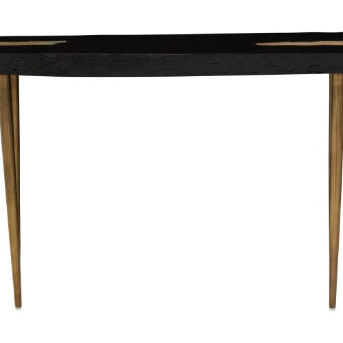 Alassio Black Acacia Wood Console Table