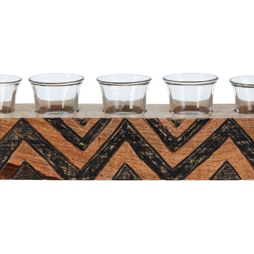 Boiserie Tribal Wooden Tealight Holder