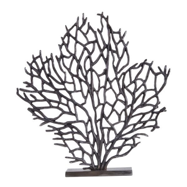 Pellegrina Large Black Nickel Finish Coral Sculpture