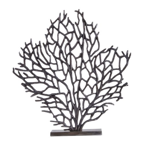 Pellegrina Large Black Nickel Finish Coral Sculpture Pellegrina Large Black Nickel Finish Coral Sculpture
