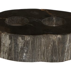 Ramioli Petrified Wood 2 Tealight Holder
