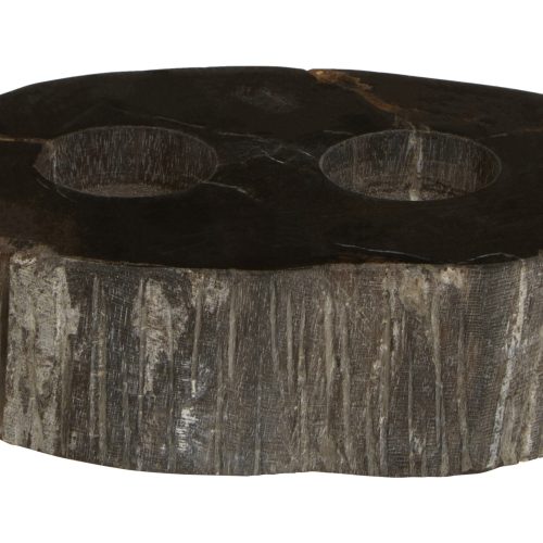Ramioli Petrified Wood 2 Tealight Holder
