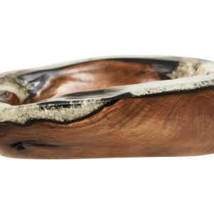 Striata Teak and Resin Bowl