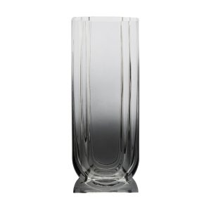 Evandra Large Grey Ombre Glass Vase
