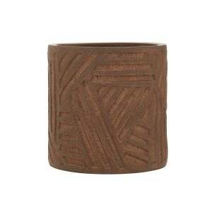 Domus Brown Textured Planter