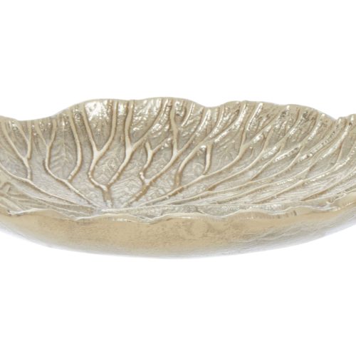 Segovia Small Gold Finish Lotus Leaf Plate