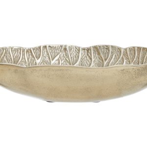 Segovia Gold Finish Lotus Leaf Bowl