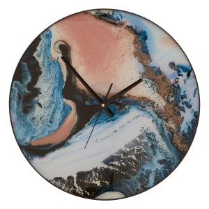 Crepuscolo Pink And Blue Wall Clock
