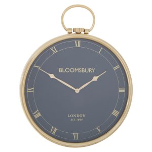 Montevia Nickel Finish Pocket Style Wall Clock