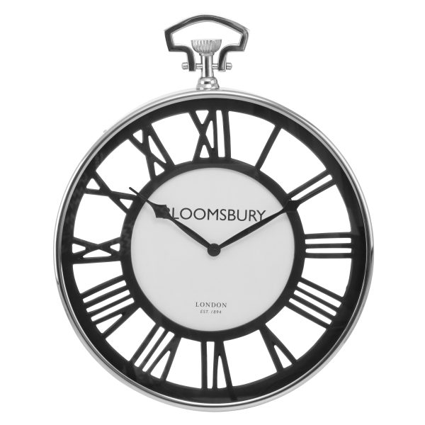Montevia  Nickel Finish Pocket Style Wall Clock