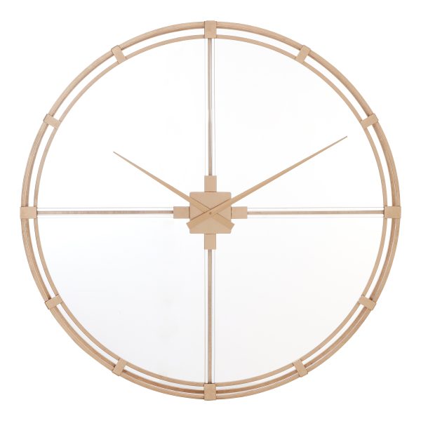 Bisante Gold Finish Metal Wall Clock
