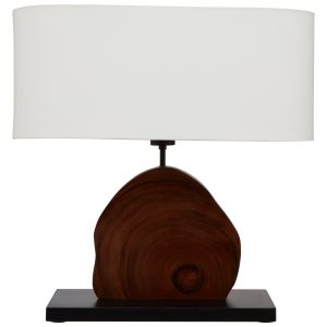 Hypnos Table Lamp with Curved Wood Base