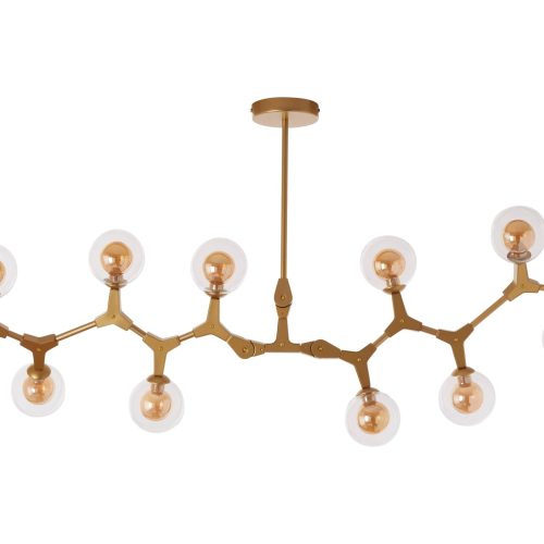 Aurore 12 Arm  Gold Finish Pendant Light