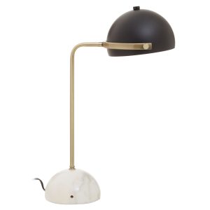 Miraluna Brass Finish Table Lamp with Marble Base