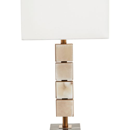 Meridia White Fabric Shade Table Lamp